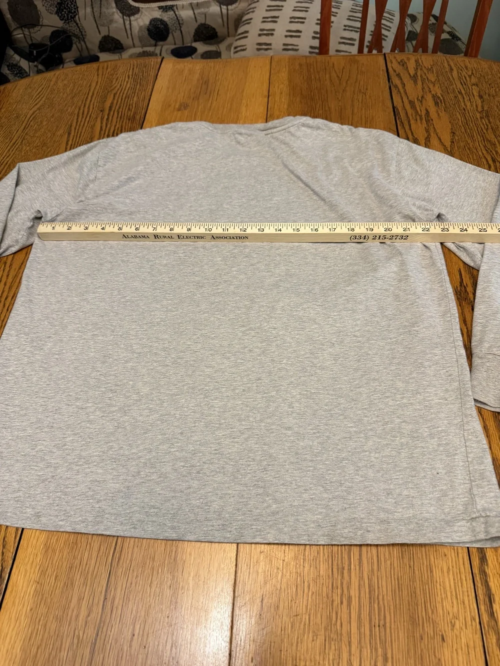 Polo Ralph Lauren Shirt Mens Large Gray Long Sleeve Crewneck Classic Cotton Logo